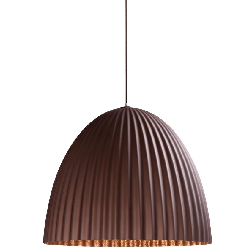 Nordic Design Hnědo měděné kovové závěsné světlo Liss 50 cm Nordic Design