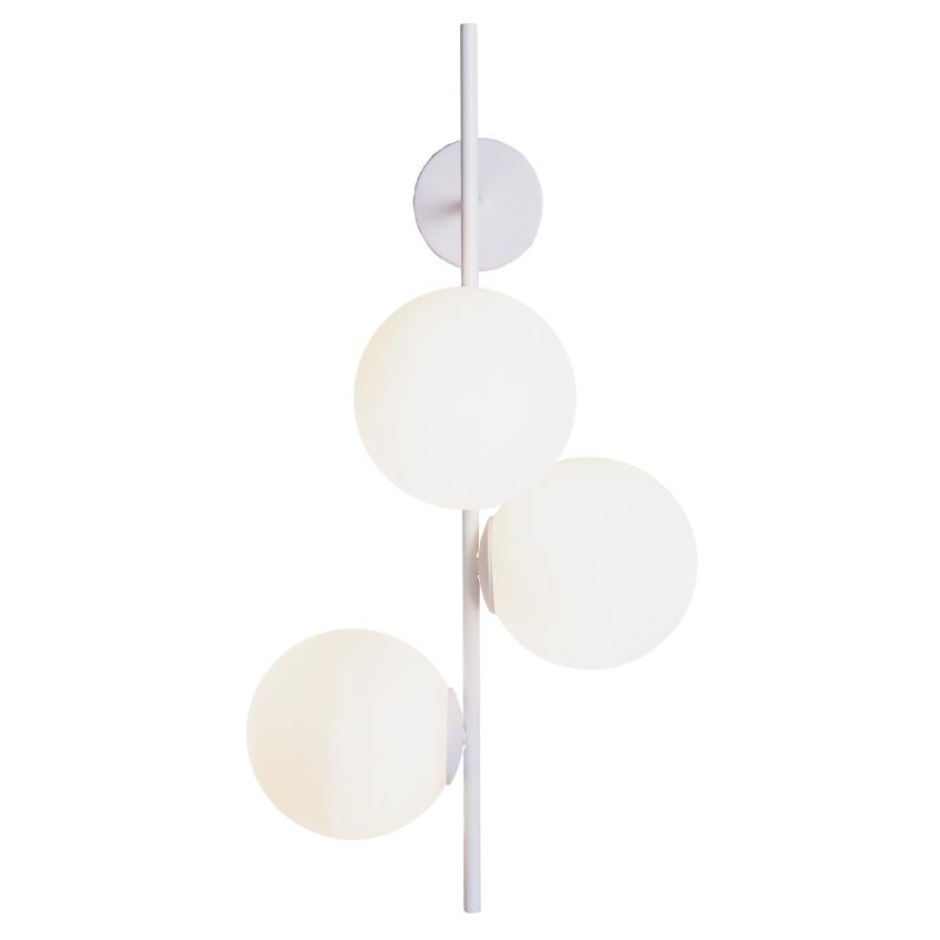 Nordic Design Bílé skleněné nástěnné světlo Bubbly 75 cm Nordic Design