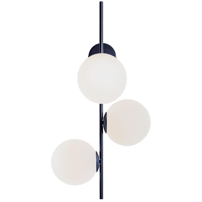 Nordic Design Bílo černé skleněné nástěnné světlo Bubbly 75 cm Nordic Design