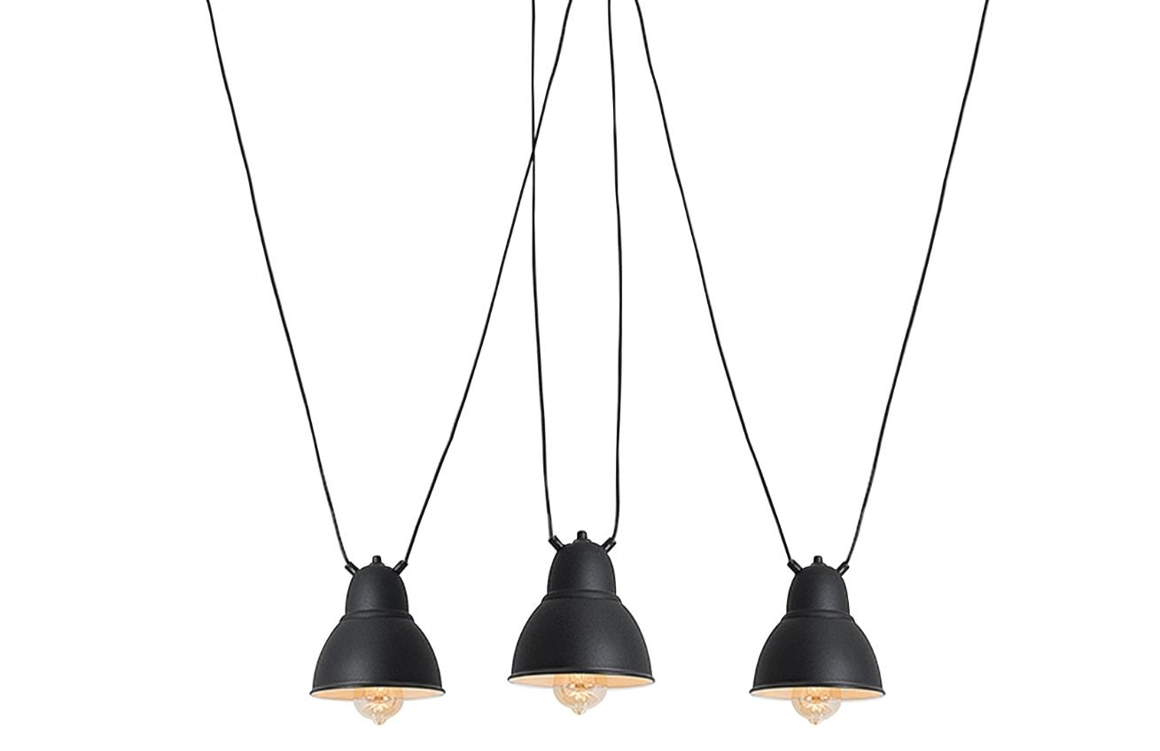 Nordic Design Černé kovové závěsné světlo Cobain III. 18 cm Nordic Design