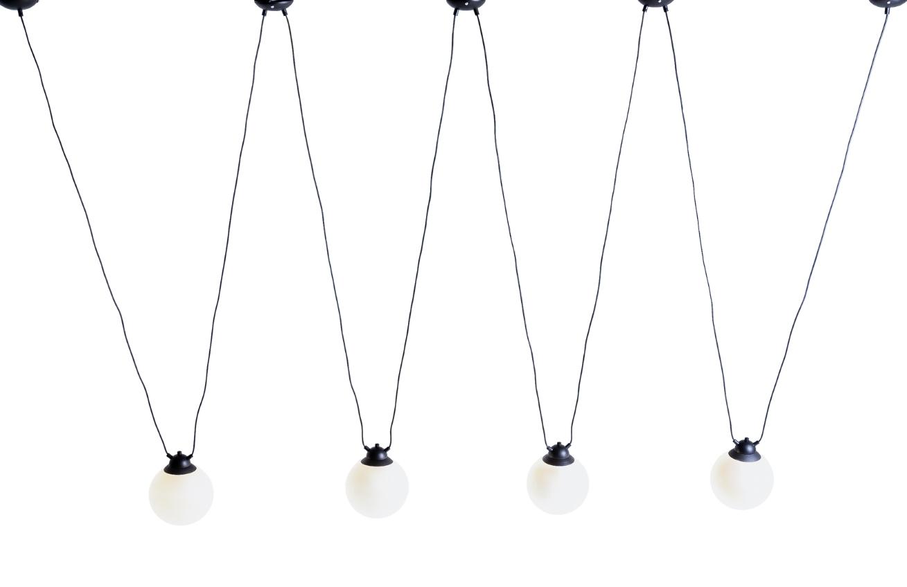 Nordic Design Opálově bílé skleněné závěsné světlo Dion Easy IV. Nordic Design