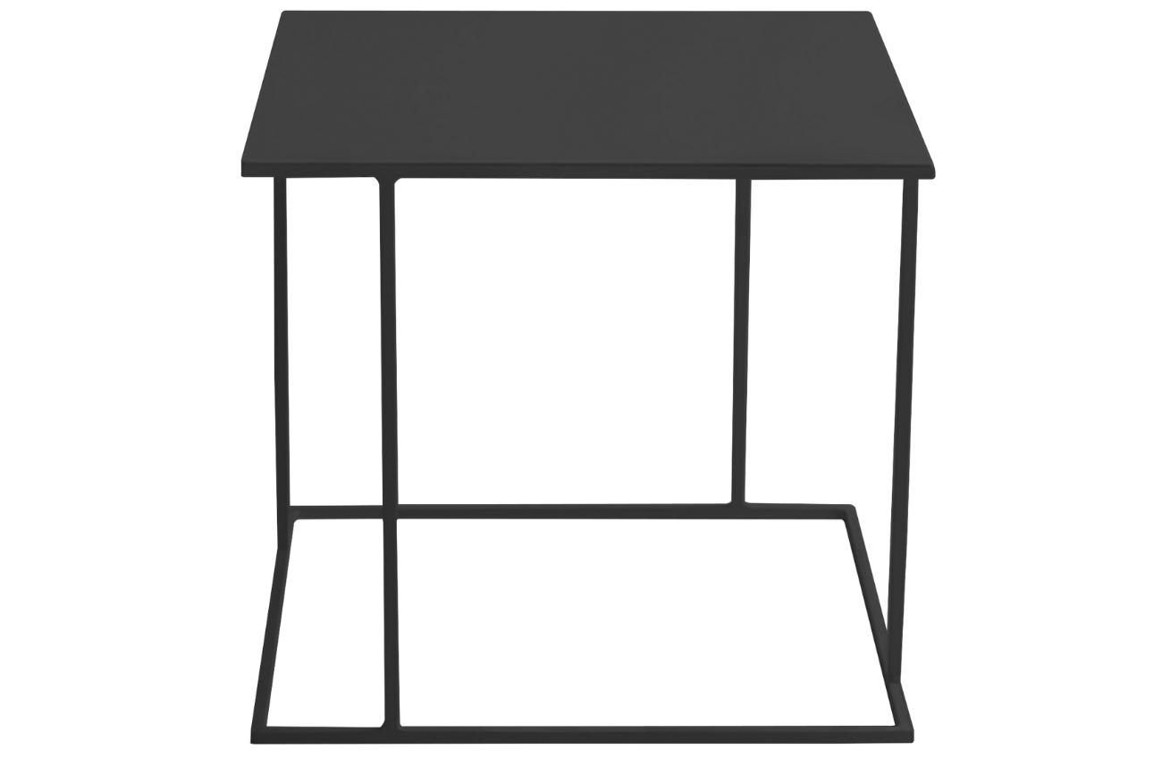 Nordic Design Černý kovový konferenční stolek Valter 50 x 50 cm Nordic Design