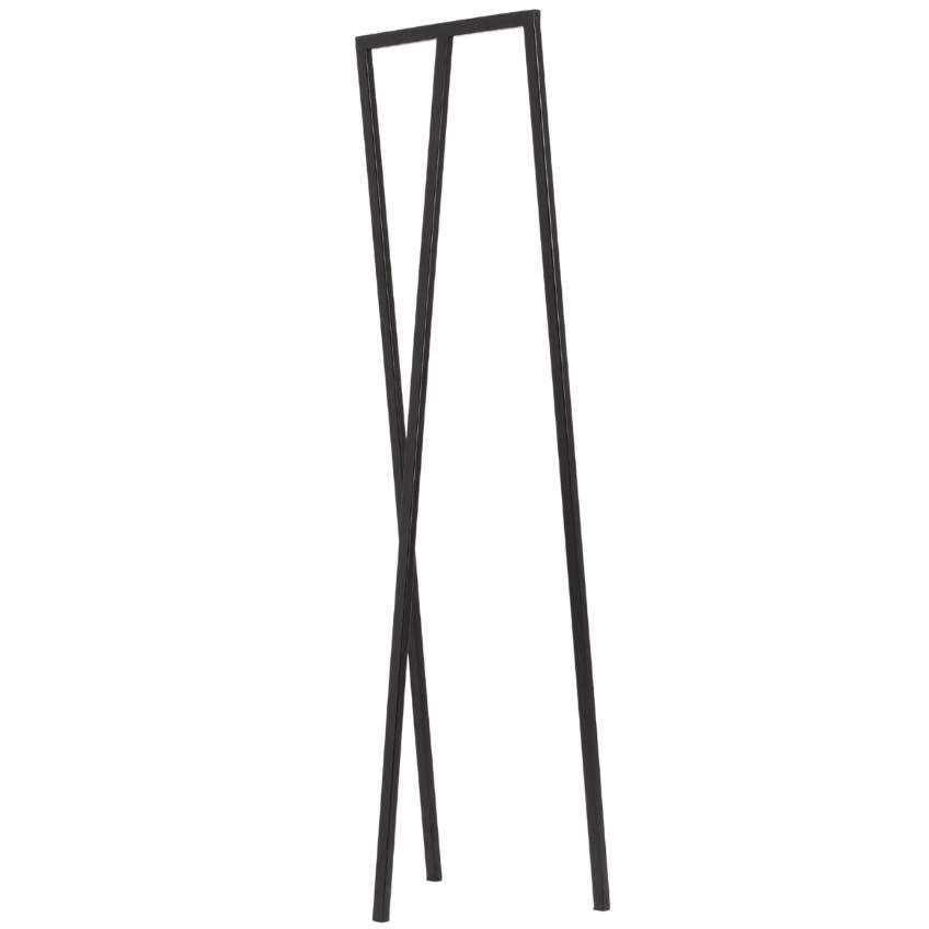 Nordic Design Černý kovový stojací věšák Yako 173 x 50 cm Nordic Design