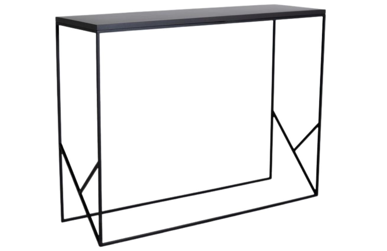 Nordic Design Černý lakovaný toaletní stolek Fanny 100 x 30 cm Nordic Design