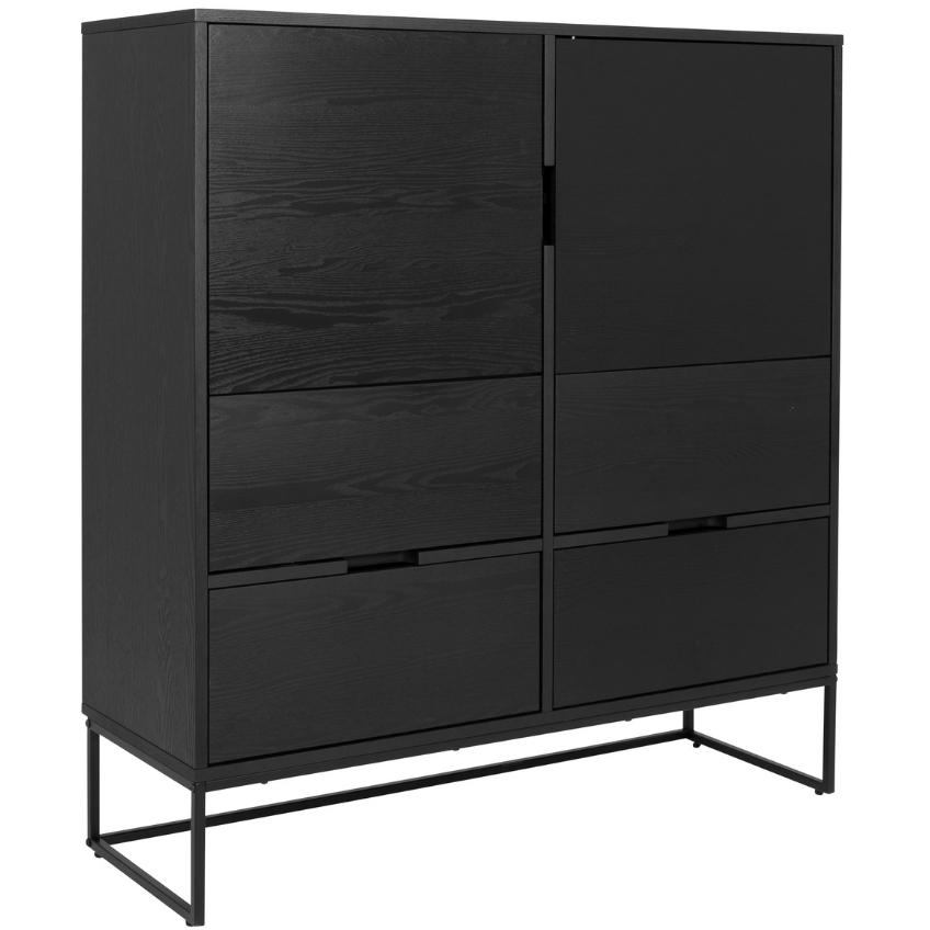 Černá komoda Tenzo Lipp 118 x 40 cm Tenzo