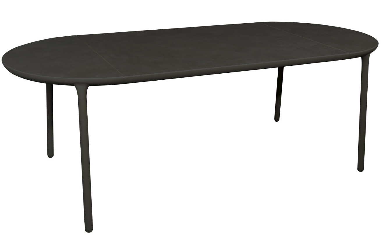 Antracitový keramický zahradní jídelní stůl No.114 Mindo 215 x 95 cm Mindo