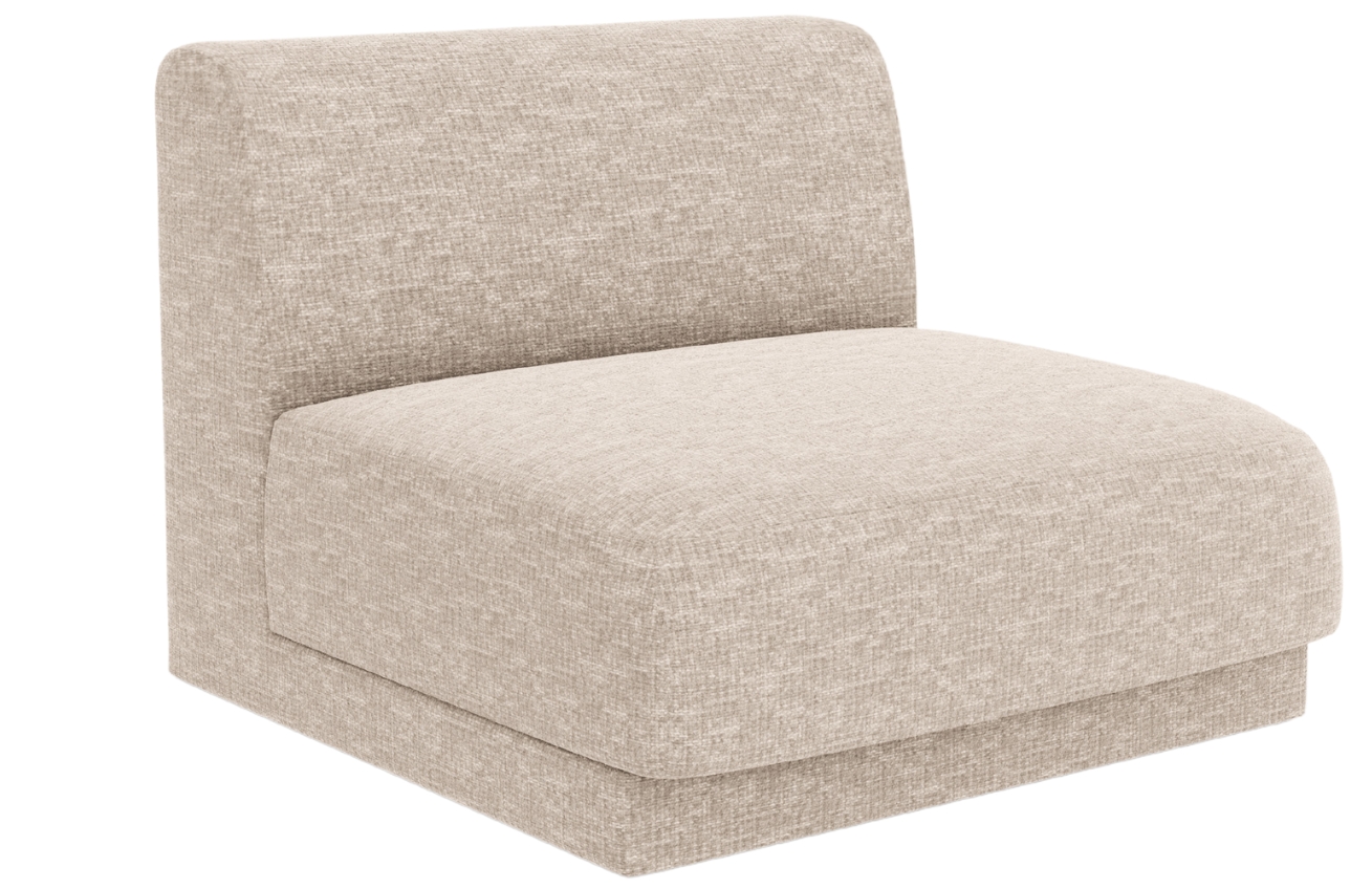 Béžový žinylkový středový modul MICADONI Miley 75 x 90 cm Micadoni