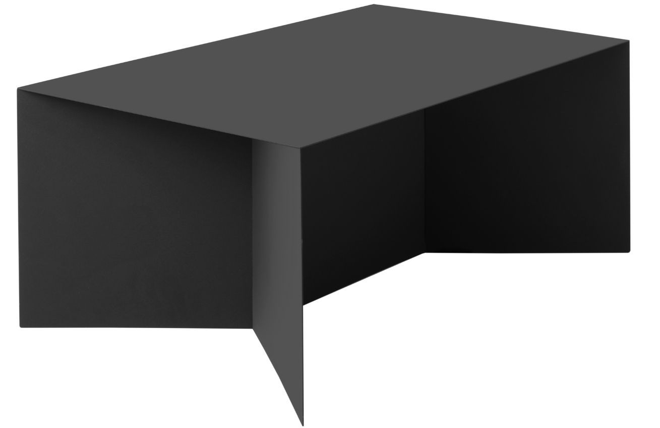 Nordic Design Černý kovový konferenční stolek Elion 100x60 cm Nordic Design