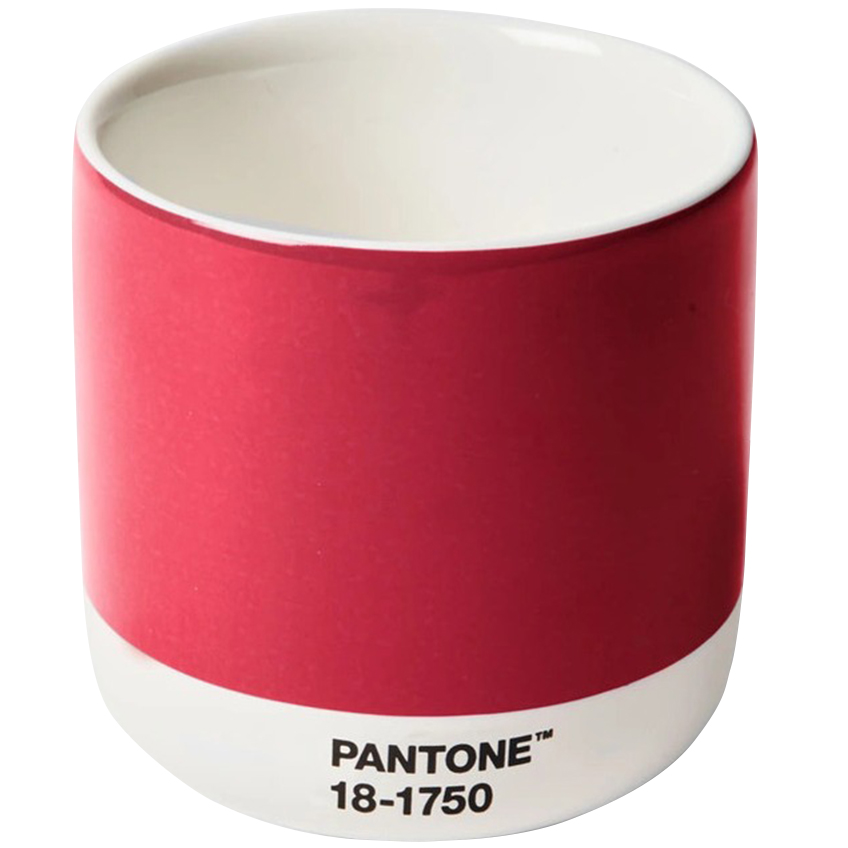 Růžový porcelánový termohrnek Pantone Cortado Viva Magenta 18-1750 175 ml Pantone