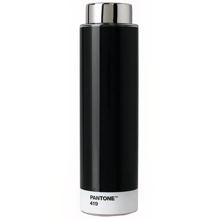 Černá kovová láhev Pantone Tritan Black 419 500 ml