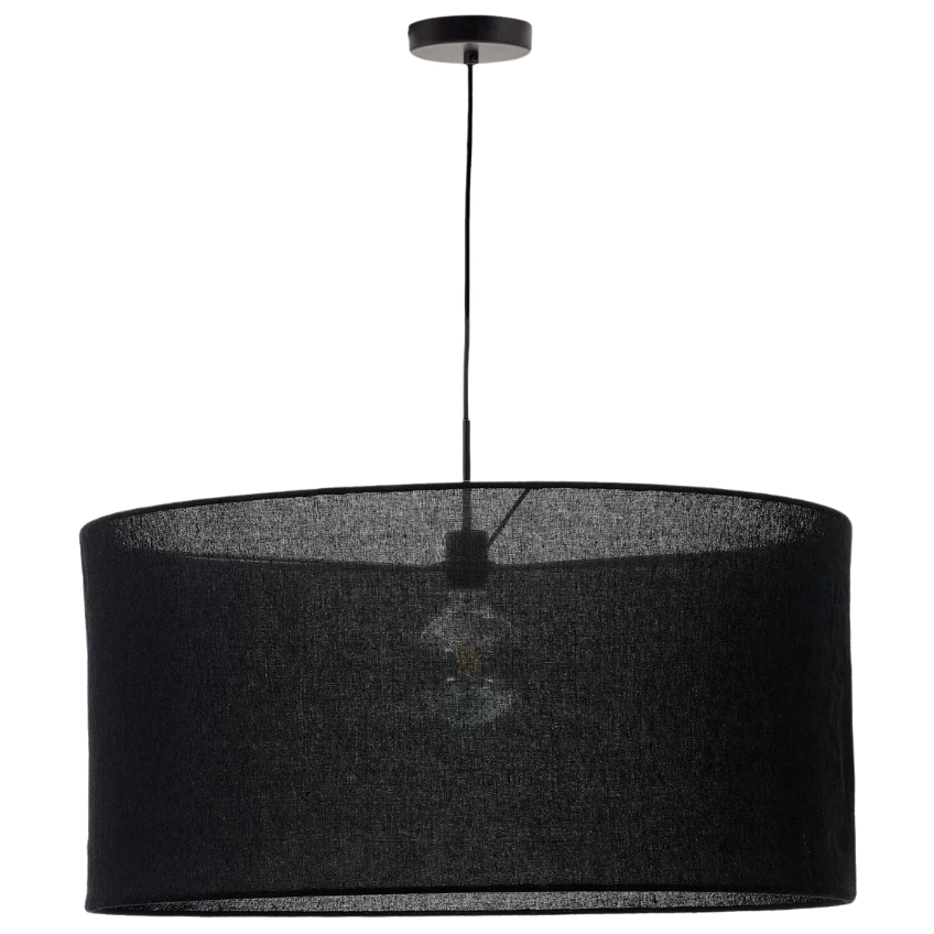 Černé lněné stínidlo Kave Home Mariela 80 cm Kave Home