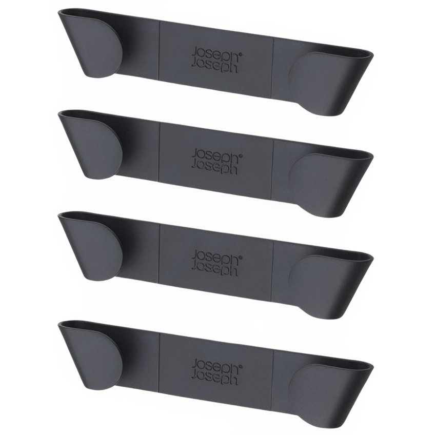Joseph Joseph Sada čtyř šedých plastových držáků na poklice CupboardStore Joseph Joseph