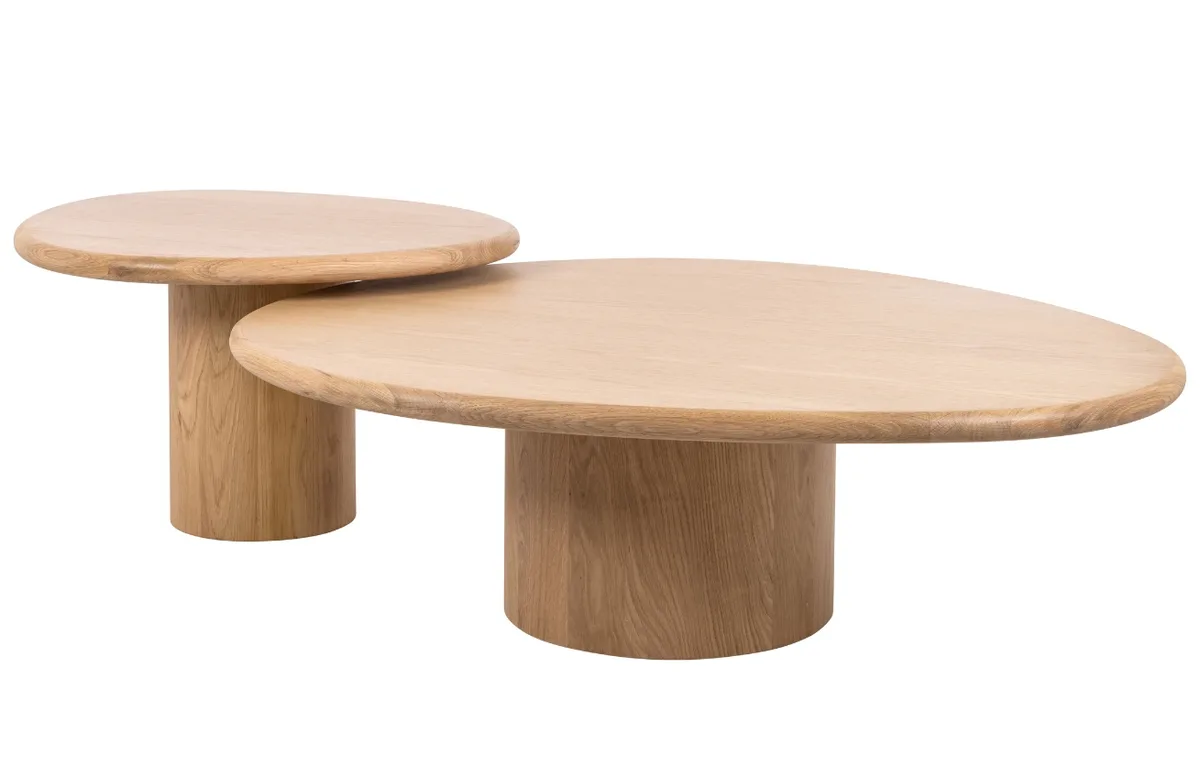 Richmond Set dubových konferenčních stolků Oakley 114x90/70x60 cm
