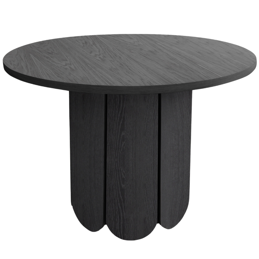 Černý dubový jídelní stůl Woodman Soft 98 cm Woodman
