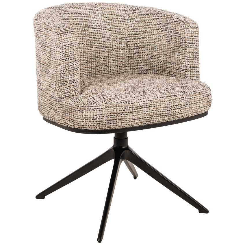 Hnědá čalouněná otočná jídelní židle Richmond Cheyenne Richmond