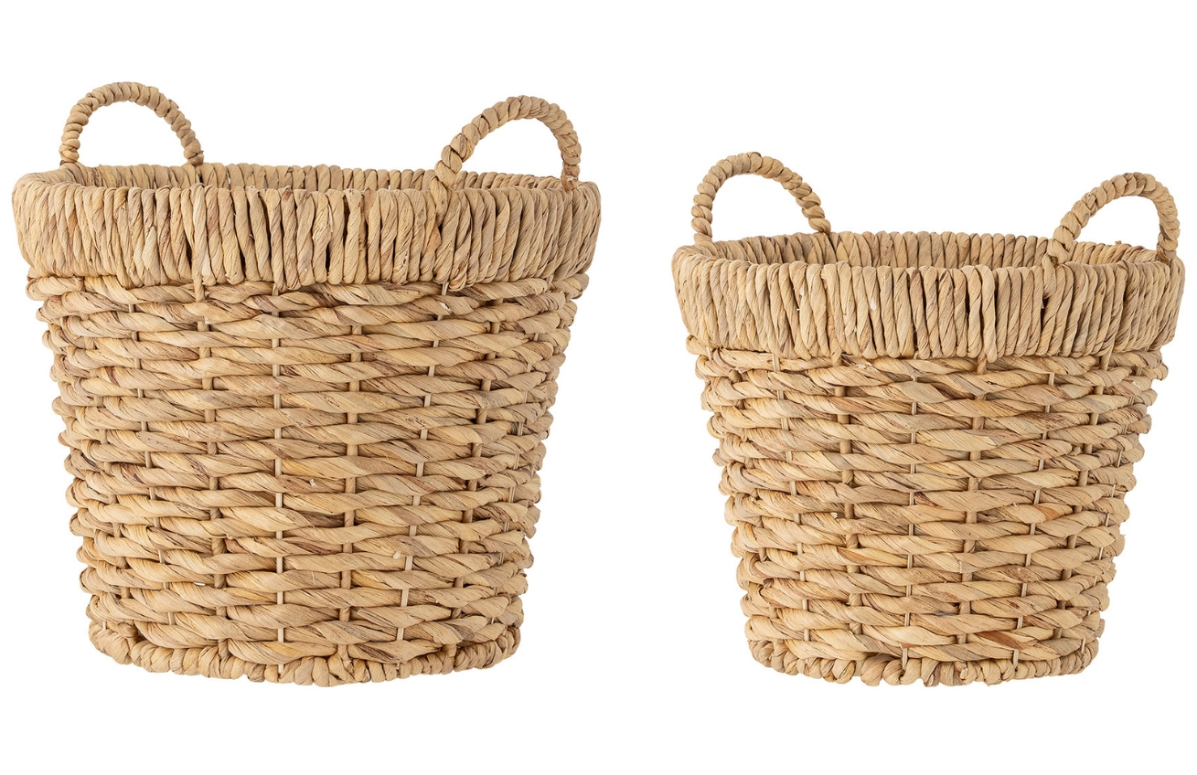 Set dvou dekorativních košů z vodního hyacintu Bloomingville Meluna 34/39 cm Bloomingville