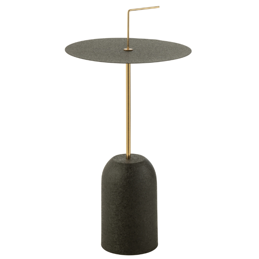 J-line Černo-zlatý kovový odkládací stolekJ-line Sides 30 cm J-line