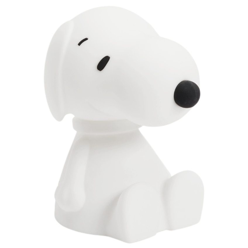 Bílá plastová dětská LED lampa Mr. Maria Snoopy 22 cm Mr. Maria