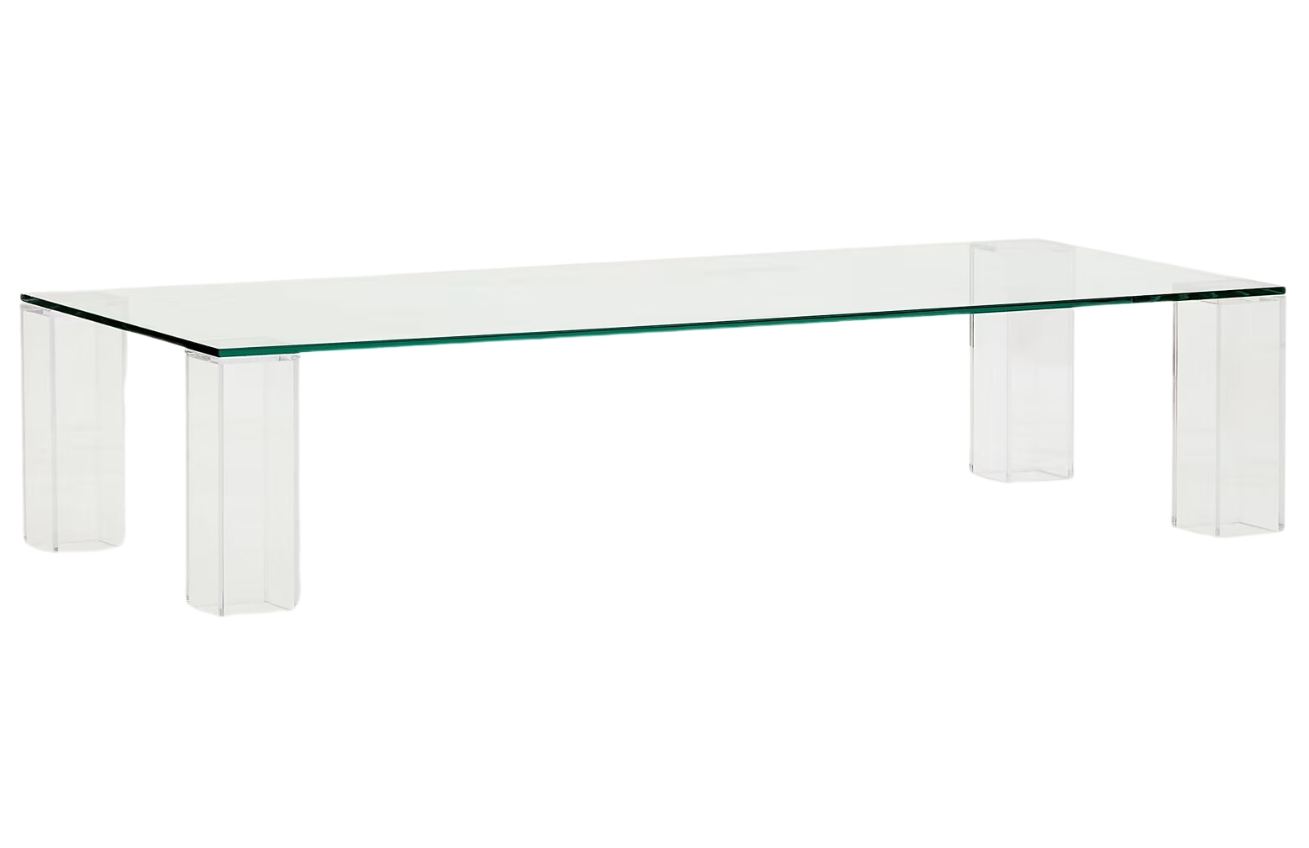 Skleněný konferenční stolek Kave Home Adularia 140 x 60 cm Kave Home