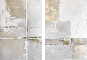 Obrazy s ručně malovan&yacute;mi prvky v sadě 2 ks 50x70 cm Sail &ndash; Styler Styler