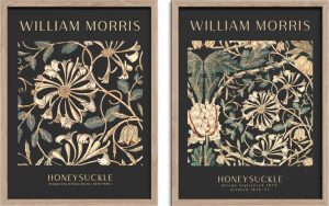 Sada plak&aacute;tů v r&aacute;mu 2 ks 30x40 cm Morris &ndash; Styler Styler