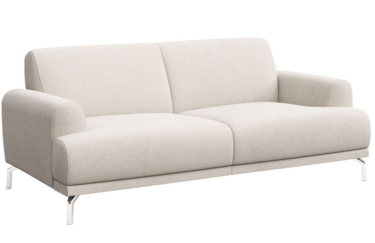 Krémově bílá látková dvoumístná pohovka MESONICA Puzo 170 cm Mesonica
