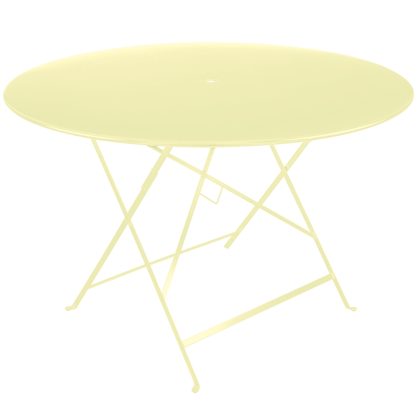 Citronově žlutý kovový skládací stůl Fermob Bistro 117 cm Fermob