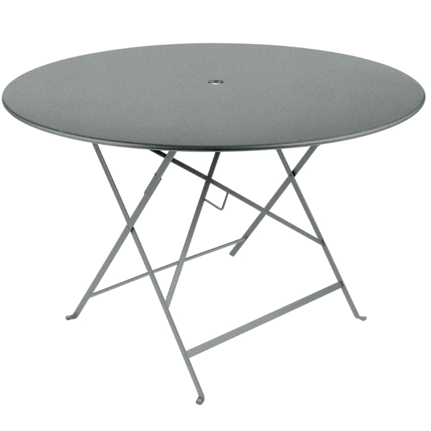 Popelově šedý kovový skládací stůl Fermob Bistro 117 cm Fermob