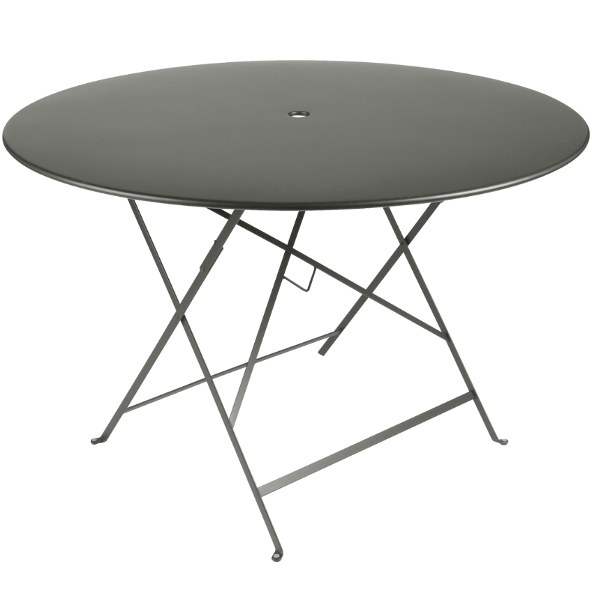 Šedozelený kovový skládací stůl Fermob Bistro 117 cm Fermob