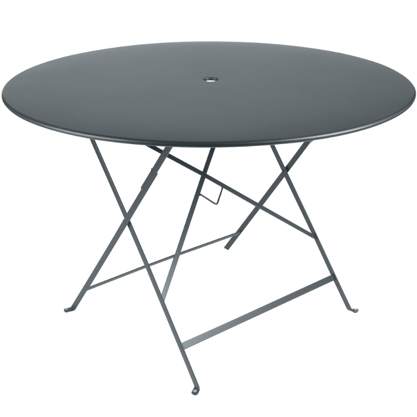 Šedý kovový skládací stůl Fermob Bistro 117 cm Fermob