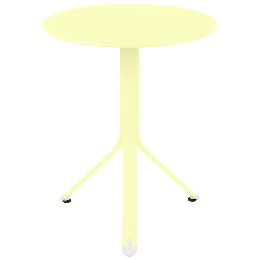 Citronově žlutý kovový stůl Fermob Rest'O Ø 60 cm Fermob