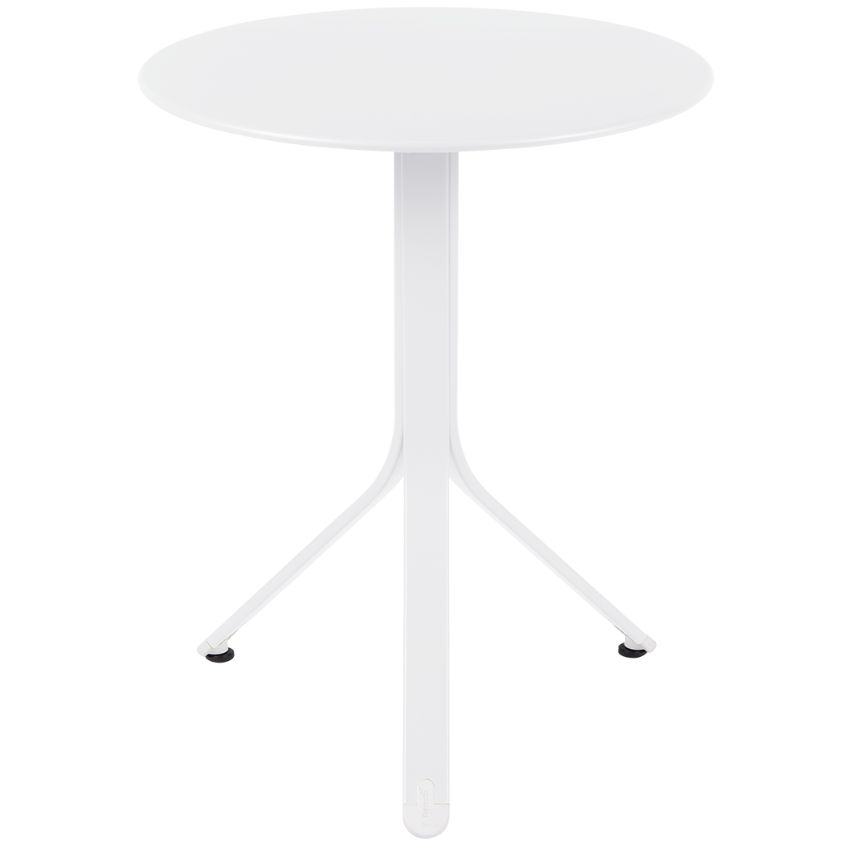Bílý kovový stůl Fermob Rest'O Ø 60 cm Fermob