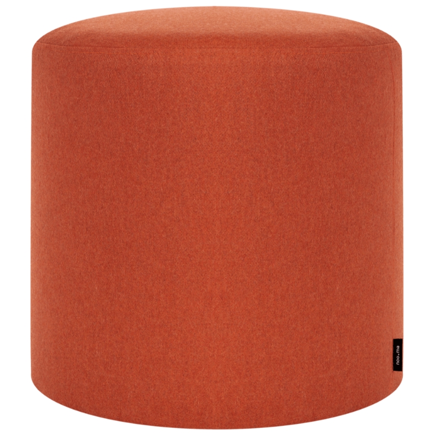 noo.ma Oranžový vlněný puf Folk 40 cm noo.ma