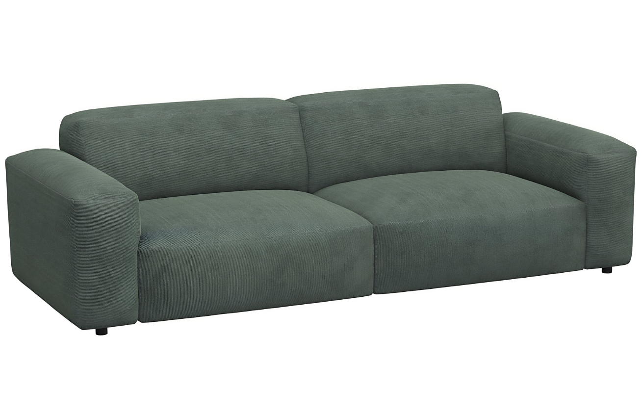 Zelená čalouněná trojmístná pohovka FLEXLUX LUCERA 252 cm Flexlux