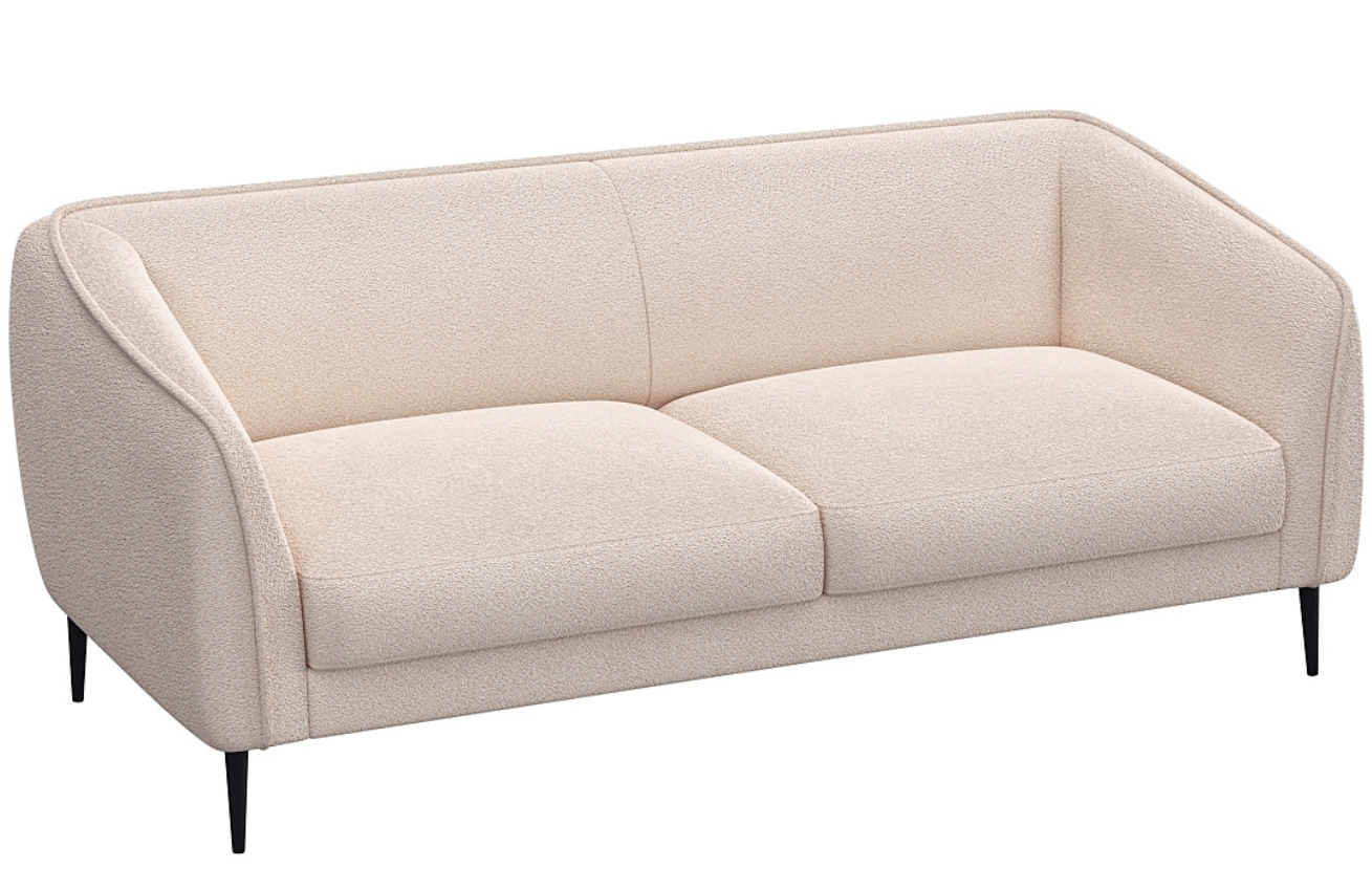 Krémově bílá čalouněná dvoumístná pohovka FLEXLUX BELLE 180 cm Flexlux