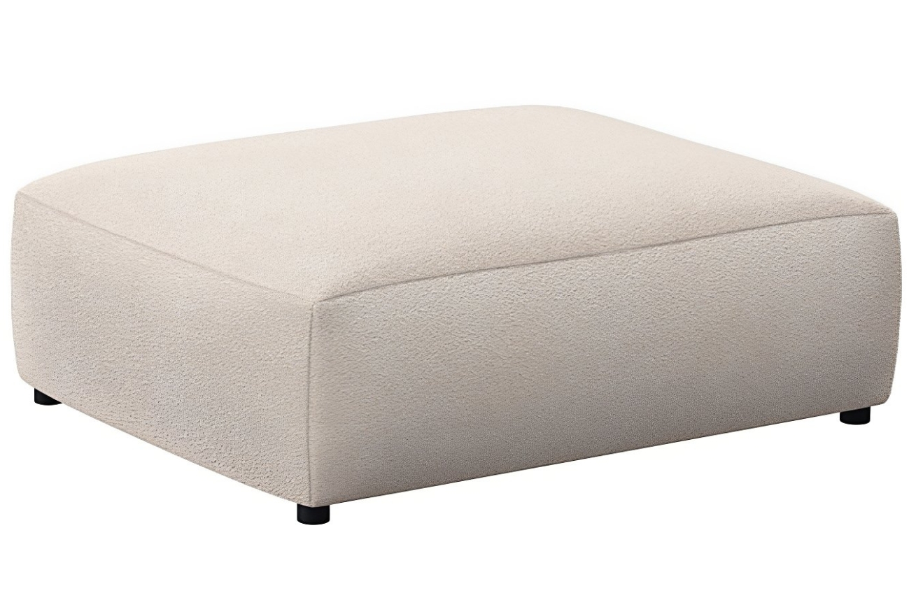 Krémově bílá čalouněná podnožka FLEXLUX LUCERA 104 x 82 cm Flexlux