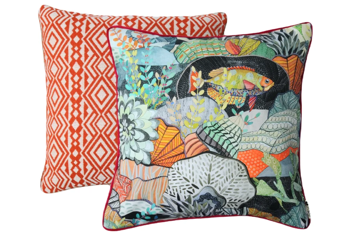 BOHOLOGY set dvou venkovních povlaků na polštář Marine Aztec