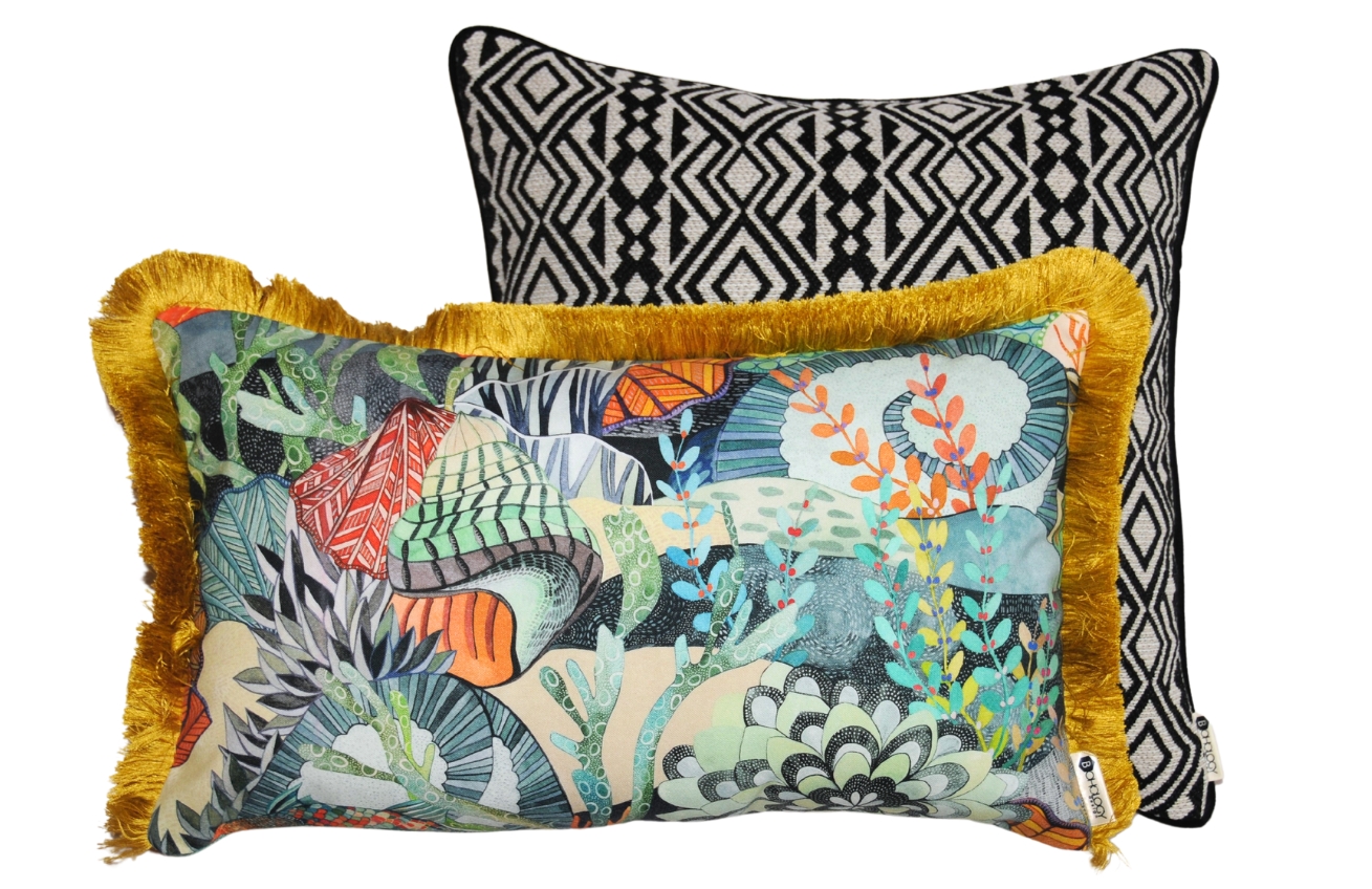 BOHOLOGY Set dvou venkovních povlaků na polštář Marine Aztec VII BOHOLOGY