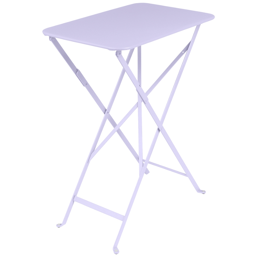 Fialový kovový skládací stůl Fermob Bistro 37 x 57 cm Fermob