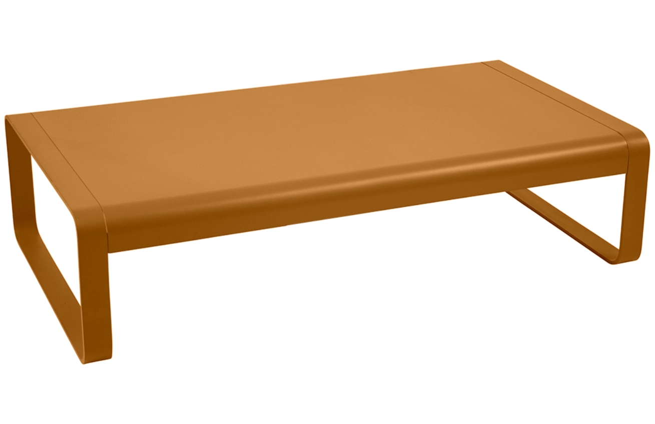 Hnědý hliníkový zahradní konferenční stolek Fermob Bellevie 138 x 80 cm Fermob