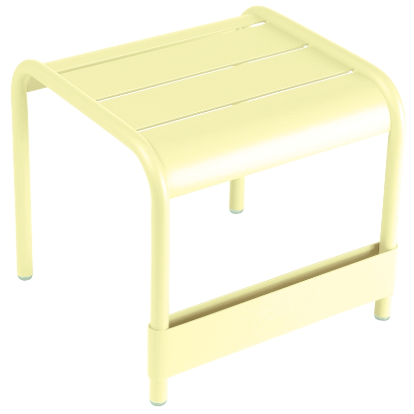 Citronově žlutý kovový zahradní odkládací stolek Fermob Luxembourg 44 x 42 cm Fermob