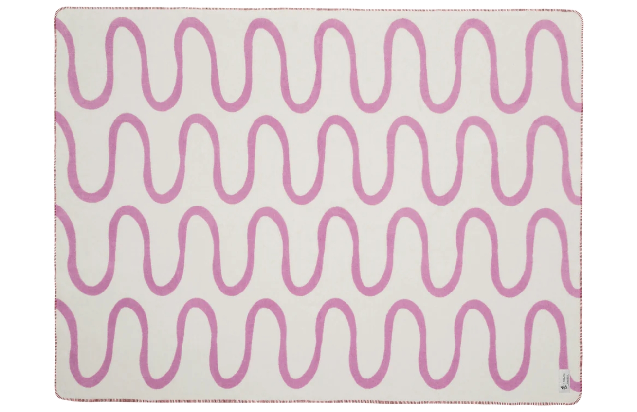 noo.ma Béžovo-fialový pléd Swirl 200 x 150 cm noo.ma