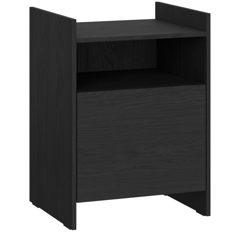 noo.ma Černý noční stolek Toopt 40 x 35 cm noo.ma