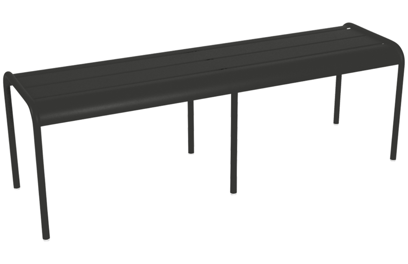 Černá kovová lavice Fermob Luxembourg 145 cm Fermob