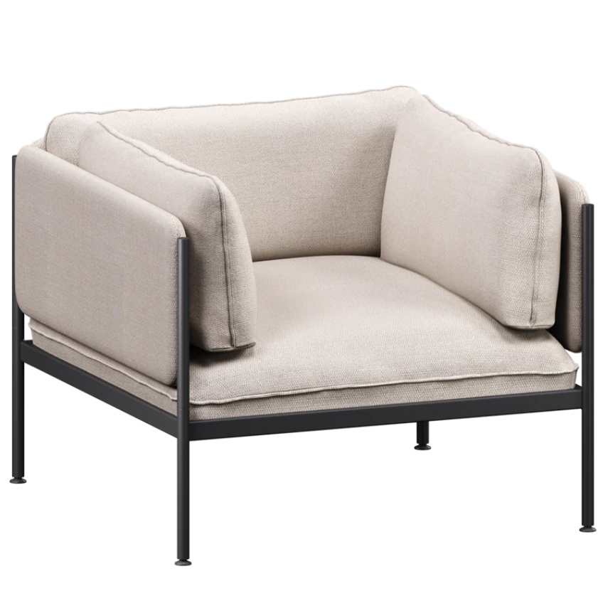 noo.ma Béžové čalouněné křeslo Toom noo.ma