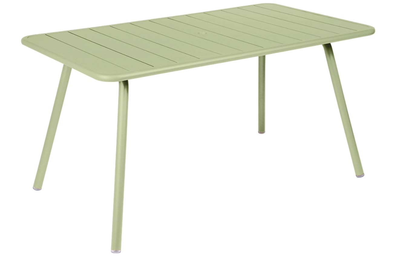 Světle zelený kovový stůl Fermob Luxembourg 143 x 80 cm Fermob