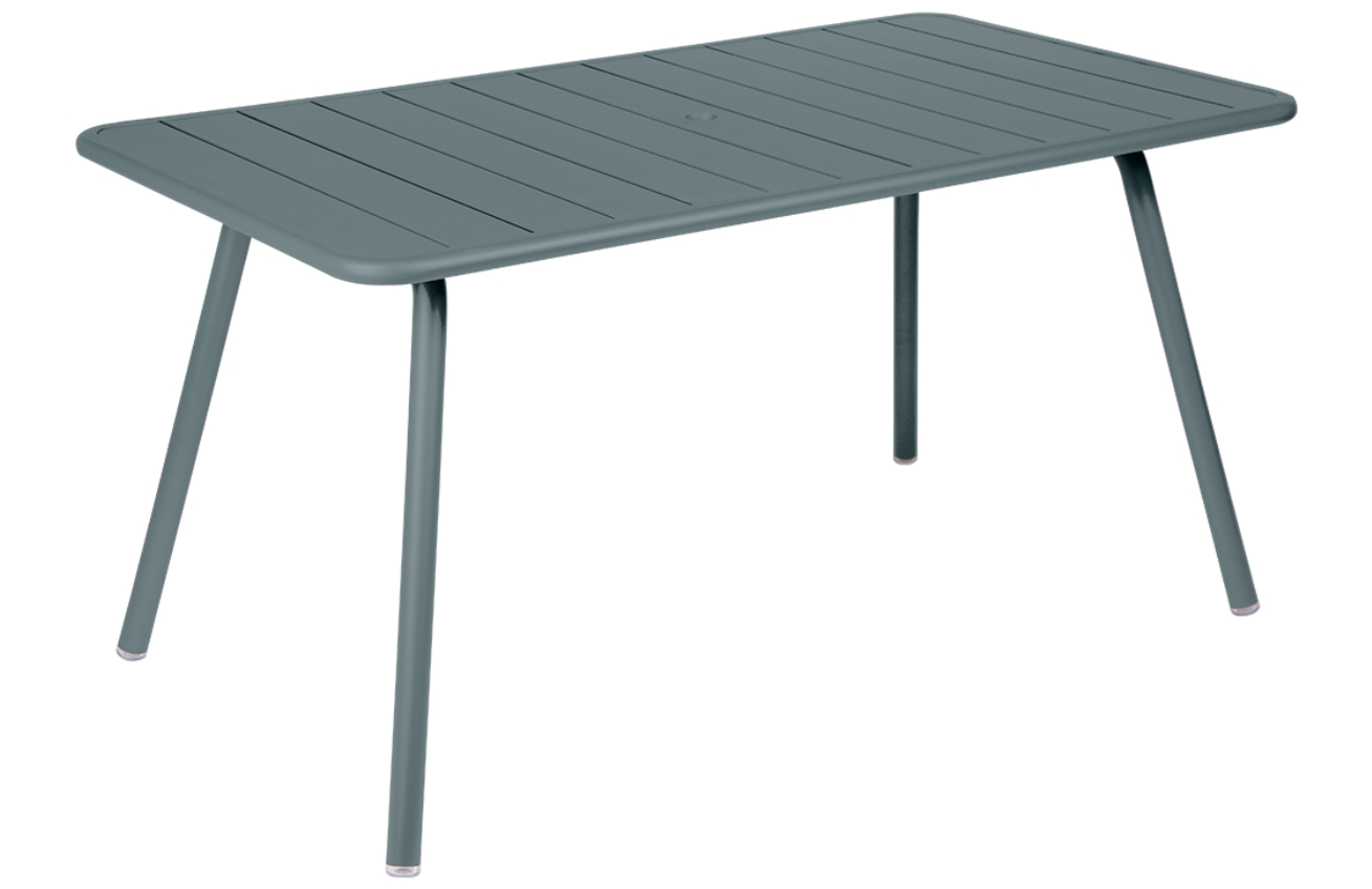 Šedý kovový stůl Fermob Luxembourg 143 x 80 cm Fermob