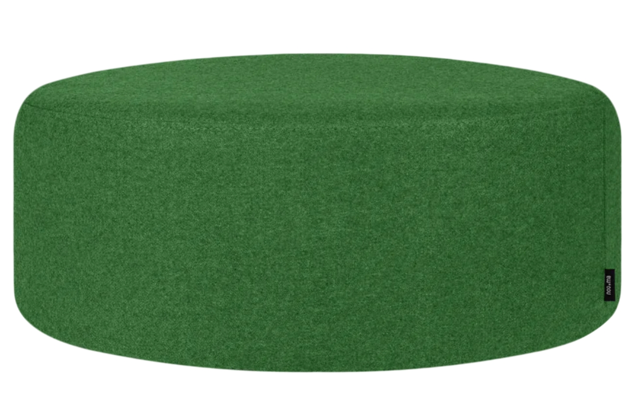 noo.ma Zelený čalouněný puf Folk 70 cm noo.ma