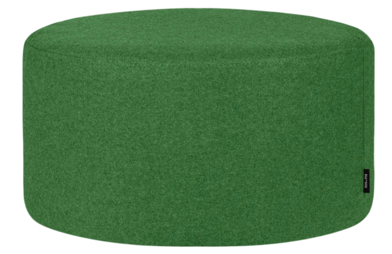 noo.ma Zelený čalouněný puf Folk 50 cm noo.ma