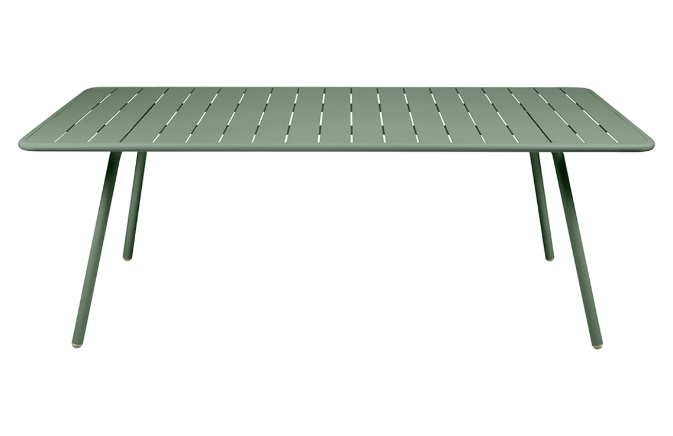 Kaktusově zelený kovový stůl Fermob Luxembourg 207 x 100 cm Fermob